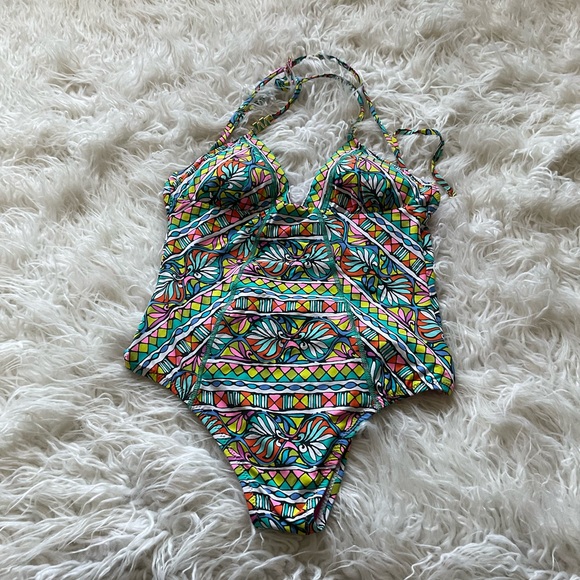 Trina Turk Bora Bora Stripe Swimsuit - Picture 3 of 6